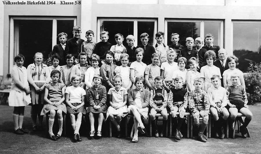 Volksschule Birkefehl 1964    Klasse 5-8